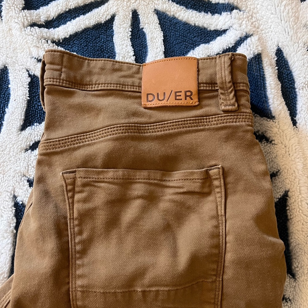 Men’s DU/ER No Sweat Pant Relaxed Taper-Tobacco - Size 34x30- Great Condition